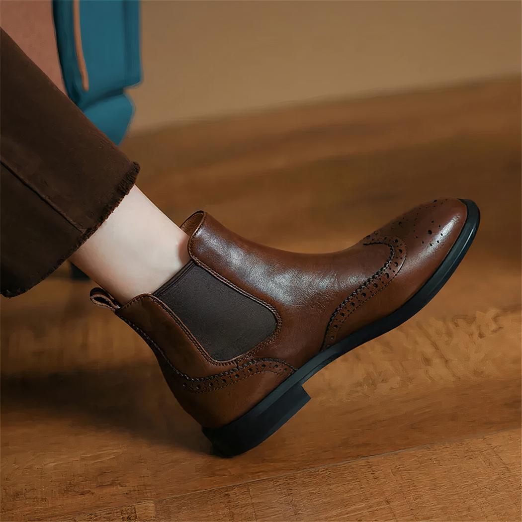 Boots santiag vintage en cuir – Image 2