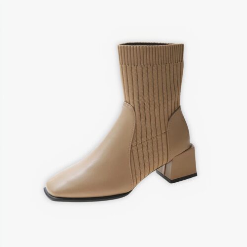 Santiag bout carré souple et respirante sur fond gris