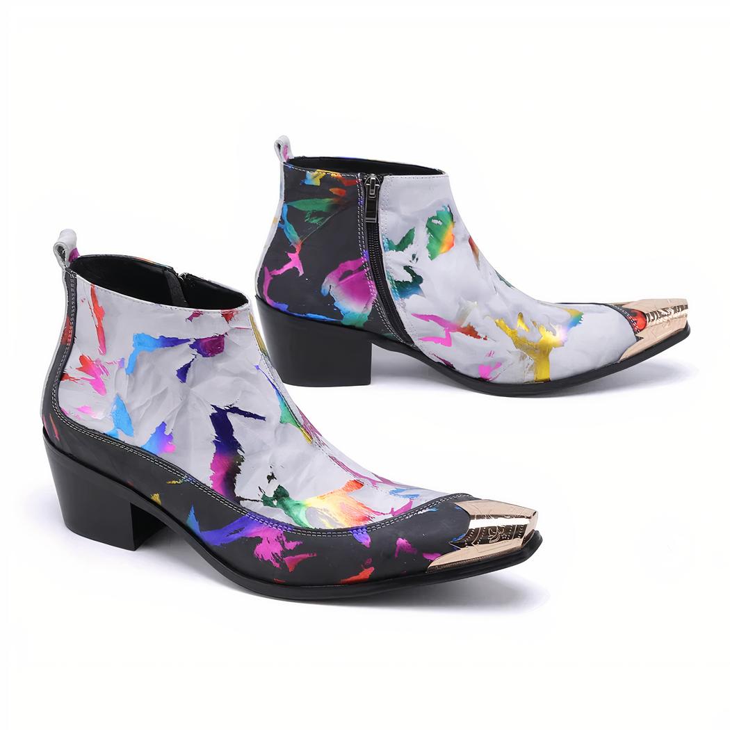 Santiag bout métal moderne et multicolore – Image 2