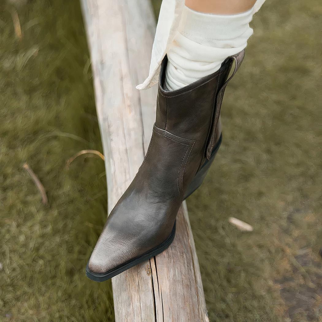 Santiag courte femme charmante style vintage – Image 3
