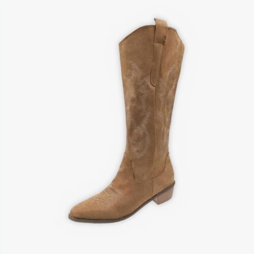 Santiag femme élégante et résistante sur fond gris