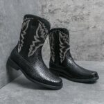 Santiag homme élégante effet crocodile