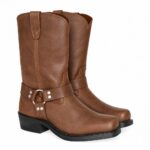 Paire de santiags homme marron chic et tendance