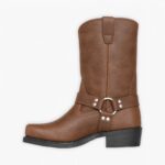 Santiag homme marron chic et tendance vue de profil